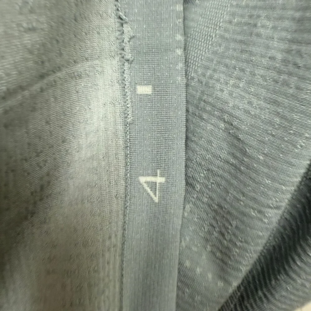 Lululemon gray/silver Racerback tank size 4